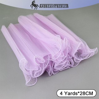 Onetimingfine Vật Liệu Đóng Gói 28X400cm Giấy Gói Hoa Ngọc Trai Sóng Sợi Ren Lưới Hoa Hoa Tiệc Valet Quà Tặng VN