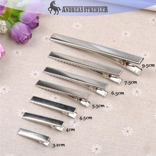 Onetimingfine 50 Chiếc Thời Trang Bạc Kim Loại Phẳng Kẹp Tóc Prong Kẹp Tóc Bằng Kim Loại Kẹp Tóc VN