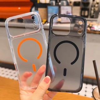 [JLK] PC mờ mờ + TPU Vỏ từ tính chính hãng cho iPhone 17Pro 17Air 17Pro Max Nút máy ảnh chủ động Vỏ cứng sạc không dây