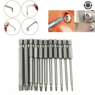 AIMVUKES Bộ Mũi Vít Hoa Thị Có Lỗ Dài Từ 50-75-100 Chân Lục Giác Thép s2 Nhiều Kích Thước