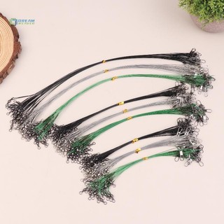 [Dream] 20 Chiếc Dây Câu Thép Chống Cắn Dây Thép Có Phụ Kiện Câu Cá Xoay Dây Câu Chì 15 / 20 / 30CM mới