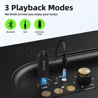 Loa di động GOOJODOQ Bluetooth 5.3, Âm thanh nổi 4 kênh, Âm trầm 60W, Pin 6000mAh, 2 Micro miễn phí