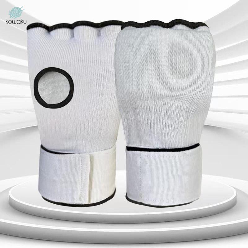 Băng đấm bốc có găng tay bên trong, bảo vệ cổ tay, phù hợp cho Karate và sparring