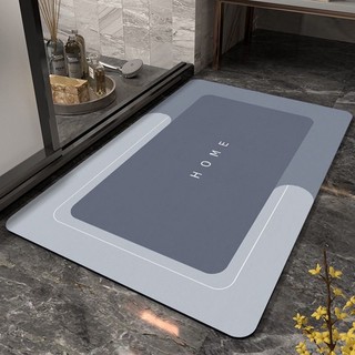 Thảm silicon lau chùi chân hình chữ nhật siêu thấm hút, chống trơn trượt
