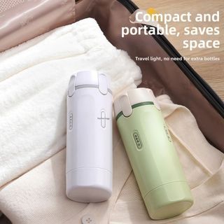 KANGNAI Bộ Chai Đựng Dầu Gội Du Lịch 4 trong 1 Chống Tràn Thiết Kế Đẩy Nhỏ Gọn Bơm Xà Phòng Tắm