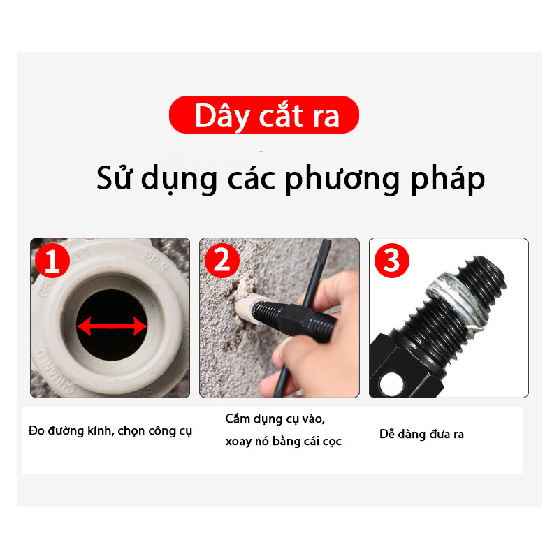 M6B Tool xử lý , vặn ren 2 đầu vặn ren gãy , Taro ren ngược thuận tiện công việc MALAN