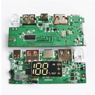 Mạch Không Giới Hạn Sạc Nhanh QC 3.0, Có LCD, Led Dual USB, Type-C, Hỗ Trợ Đa Giao Thức Sạc, DIY Power Bank