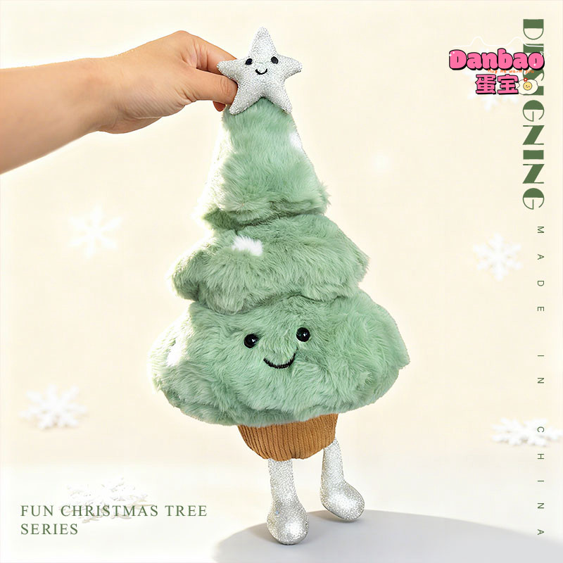((DANBAO) Cây Giáng Sinh Với Ngôi Sao May Mắn Đồ Chơi Sang Trọng Búp Bê Cây Giáng Sinh Dễ Thương Đồ Trang Trí Giáng Sinh Chất Liệu Mềm Quà Tặng Cho Bạn Bè Quà Tặng Giáng Sinh Đồ Chơi DANBAO