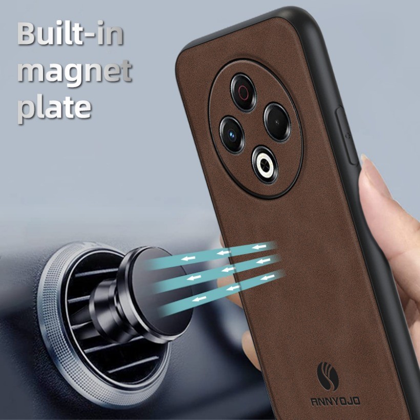 Ốp điện thoại Trơn Mờ Cho Tecno Spark 30 4G KL6 Ốp điện thoại Tích Hợp Tấm Nam Châm Da PU Ốp điện thoại Cứng Mờ Cho Tecno Spark 30