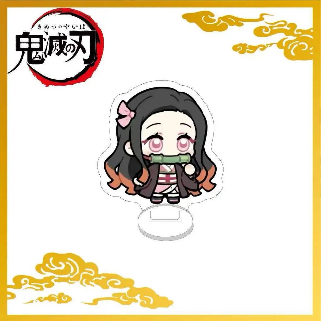 Anime Demon Slayer Acrylic Stand 5cm Character Tokitou Muichirou Kanroji Mitsuri Uzui Tengen Cartoon Cosplay Pendant Acc