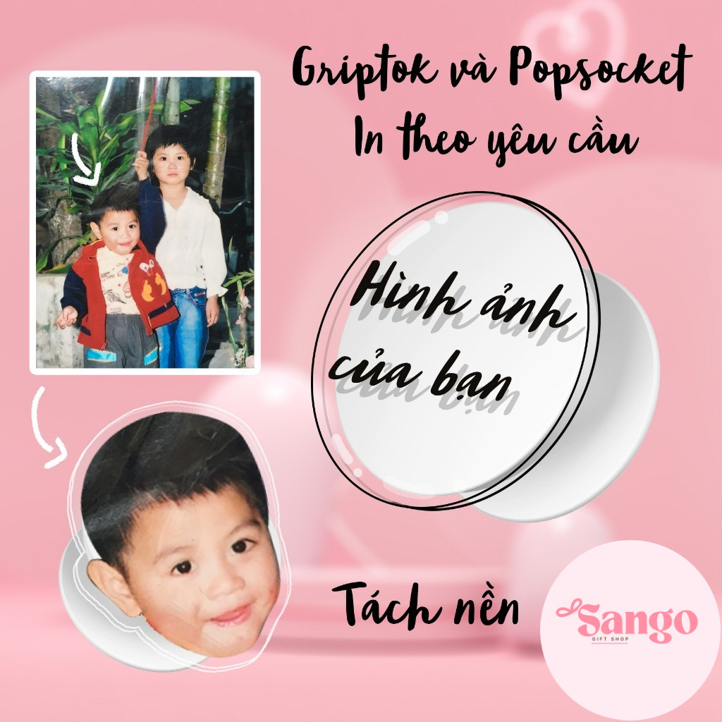 Popsocket in theo yêu cầu hình tự chọn griptok in theo yêu câu- Sango