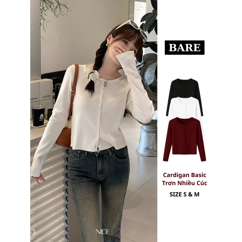 [MỞ BÁN] Áo Khoác Cardigan Nữ Dáng Dài Có Cúc Basic Thanh Lịch_A740
