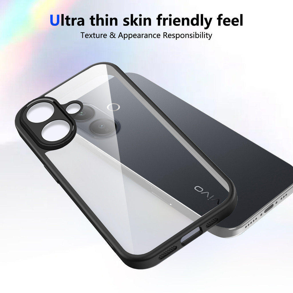 Ốp lưng Vivo V60 Lite 5G Vỏ trong suốt mờ thời trang cho Vivo V60 Lite Vỏ điện thoại