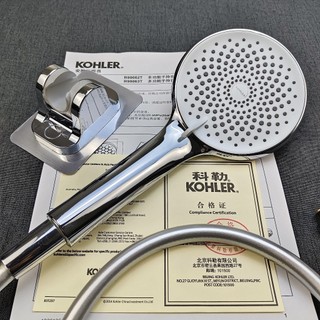 【 KOHLER 】Đầu vòi sen bạc cao áp hoàn toàn mới, dòng nước siêu mạnh, vòi sen tắm gia đình, vòi sen cầm tay 4 chế độ, đầu