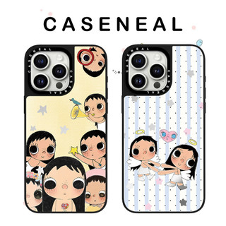 CASENEAL Cô Gái Dễ Thương Gương Chất Lượng Cao Ốp Lưng Điện Thoại Thích Hợp Cho iPhone 17ProMax 17pro 17 air 16promax 16 15promax 15 14promax 13 13promax Ốp Lưng Cứng Chống Rơi Thời Trang