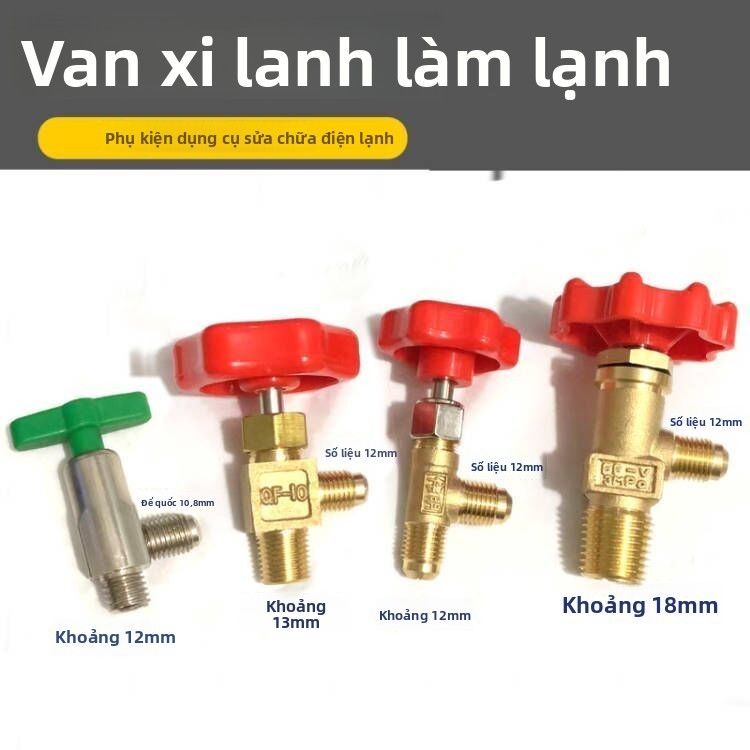 Chất làm lạnh / Chất làm lạnh / Van xi lanh huỳnh quang Van chai Fluoride 5-13.6kg Van bình chứa Fluoride nhỏ Van hai chiều DXFA