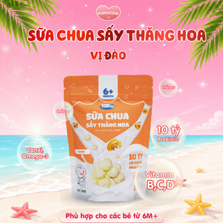 Sữa Chua Sấy Khô YoBite Kids 20Gr Vị Đào - Bổ Sung 10 Tỷ Lợi Khuẩn Probiotics - Hỗ Trợ Ăn Dặm Cho Bé