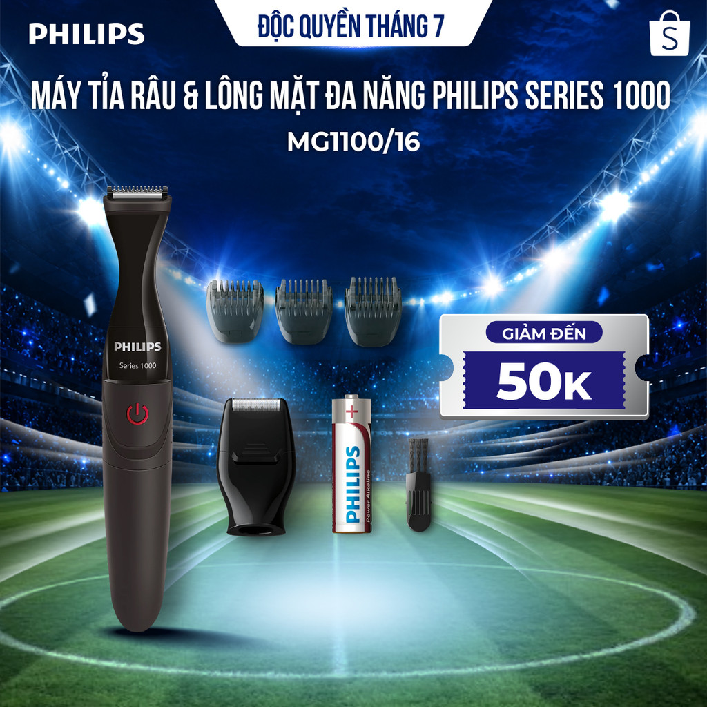 Máy tỉa râu Philips MG1100/16 – đa năng, tạo viền hoàn hảo