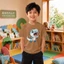 Áo thun bé trai mùa hè khủng long dễ phối đồ Size 90-150