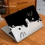 Ốp Macboot Air Pro Mèo Đen Trắng Đối Lập Cute Lấp Lánh Chống Va Đập | KTAP - World of Decals