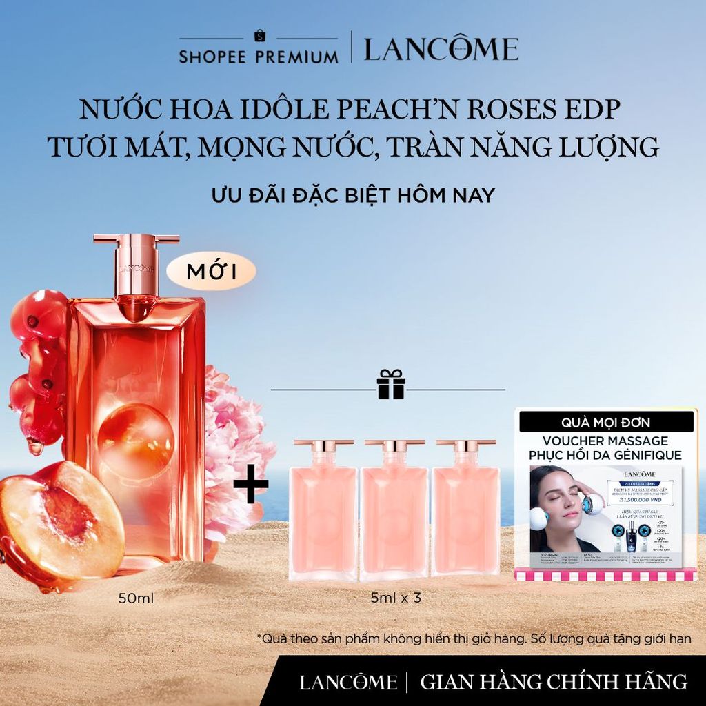 [KOL] Nước hoa Idole Peach'n Roses EDP Tươi Mát Mọng Nước Tràn Năng Lượng 50ML