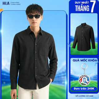 [HỎA TỐC 4H] Áo Sơ Mi Nam Dài Tay HLA - Áo Chống Nhăn, Chất Liệu Cotton Oxford Mềm Mại Thoáng Mát