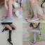 PYKOU Hoa Ren Chân Ấm Áp, Sheer Lưới Phong Cách Retro Tất Bắp Chân, Ren Hoa Thoáng Khí Thoải Mái Mở Gót Tất Mặc Mùa Hè