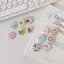 TMOY 6 Chiếc Hoạt Hình Dễ Thương Mini Hoạt Hình Nút Huy Hiệu Kawaii Retro Bé Gái Trẻ Em Bapa Túi Đựng DIY Trang Trí Trâm Cài Phụ Kiện TMOY