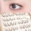 Natural C Curl Lông Mi Giả Sợi Tổng Hợp Đuôi Mắt Nối Dài 10-12mm Đen Nâu