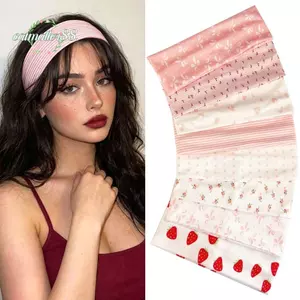 Băng Đô Quấn Tóc Co Giãn CATMALLER88, Nút Lớn Phong Cách Ngọt Ngào Băng Đô Quấn Tóc, Chất Lượng Cao Phong Cách Vintage Hút Mồ Hôi Nhiều Màu Sắc Chấm Bi