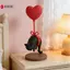 Bong bóng mèo treo in hình trái tim 3D Trang trí nội thất lãng mạn hiện đại cho phòng ngủ và bữa tiệc VN