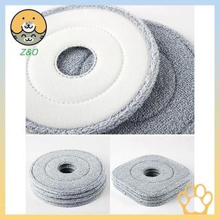 [Z & O] Đầu lau nhà tròn 25cm Vải xoay để lau sàn Tấm lót thay thế nhà Phụ kiện đa năng Khăn xoay 360.