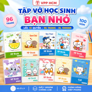 Tập Vở Học Sinh Hiệp Phong Bạn Nhỏ 96 Trang ĐL 100gsm (4/5 Ô Ly - Chính Hãng)