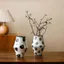 Đen Trắng Vintage Bình Gốm Handmade Nghệ Thuật Hoa Nhỏ Tàu Cho Phòng Khách Phòng Ngủ Lối Vào Trang Trí Nội Thất Nhà Trang Trí Tối Giản Phong Cách Scandinavia
