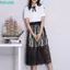 FUHUIOT Ren Underskirt Slips, Hoa 75cm Váy An Toàn Petticoat, Mềm Cao Cấp Eo Sườn Xám Rời Lưới Underskirt Slips Dress Mùa Hè