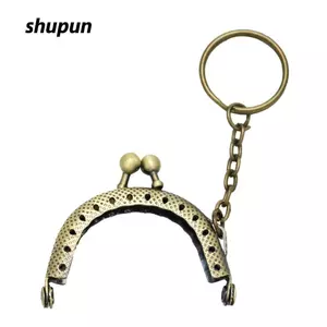 SHUPUN Kiss Clasp Lock, Khung ví vòm bằng đồng kim loại, Móc khóa hình vòm 2 Inch được chạm khắc cổ điển cho tay cầm túi may