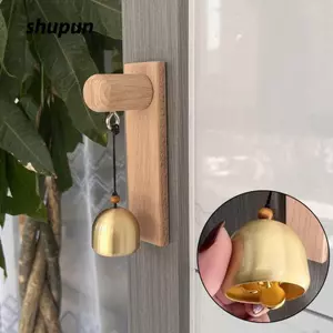 Chuông cửa SHUPUN, Chuông cửa treo trang trí bằng gỗ, Chất kết dính chắc chắn thanh lịch Chuông gió mở cửa âm thanh thú vị cho khu vườn kinh doanh