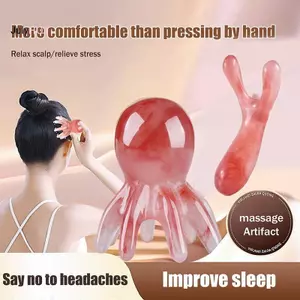JULYHOT 1 / 2 Chiếc Bạch Tuộc Hình Chữ Y Đầu Kinh Tuyến Lược Massage Bấm huyệt Răng Rộng Lược Da Đầu Ba Ne Và Ba Hướng Dẫn Sử Dụng Dụng Dụng Cụ Massage Sâu Massivedeals
