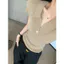 🔥có hàng sẵn🔥áo polo nữ áo thun cổ bẻ nữ áo phong cách hàn quốc nữ Trí Thông Minh Cao Cổ Chữ V Slim-fit Vai Ngắn Tay Áo Thun Nữ Mùa Hè Ve Áo Ice Silk Kn