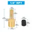 Ziyulinyuk 1 / 4 NPT 1 / 8 NPT Airpressor Tanks Van đổ đầy Van đồng thau chống ăn mòn Van Schrader (M) Đầu nối lõi van lốp tự động VN