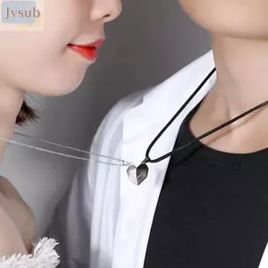 Vòng cổ từ tính hình trái tim cặp đôi JVSUB, Vòng cổ cặp đôi đa năng nam châm, Bán chạy Thanh lịch hấp dẫn Trái tim đẹp kết hợp Mặt dây chuyền Quà tặng kỷ niệm