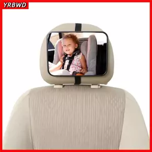 Gương YRBWD an toàn cho bé, gương chiếu hậu tựa đầu ghế ô tô, màn hình quan sát nội thất đa năng