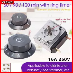 Tủ khử trùng công tắc hẹn giờ YRBWD 60 / 90 / 120 phút Núm chuyên nghiệp