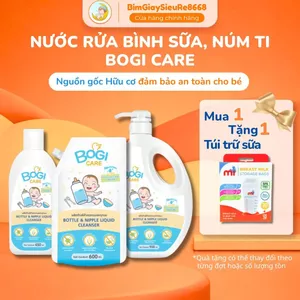 Nước rửa bình sữa, núm ti, đồ chơi Bogi Care an toàn tự nhiên, sạch khuẩn, không hóa chất cho bé