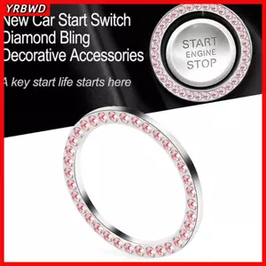 YRBWD Ring Thiết thực Bling Circle Trim Nút xe hơi