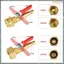 RV Winterize Blowout Adapter Bộ Tưới Nước Mùa Đông Thổi Bộ Chuyển Đổi Cho 1 / 4In Kết Nối Nhanh Cắm 3 / 4In GHT Vườn Vòi