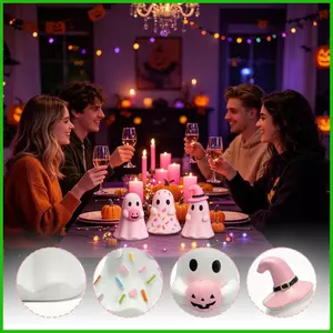 Hình Ma Dễ Thương 3 Miếng Halloween Trang Trí Bàn Làm Việc Điêu Khắc Trang Trí Bàn Điêu Khắc Cho Chủ Nhà saixit2vn