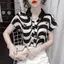 Áo sơ mi voan ngắn tay sọc mùa hè nhẹ thoáng khí Giảm tuổi dáng ôm hơn Thời trang Phù hợp với mọi trận đấu Mặt trời thông thường
