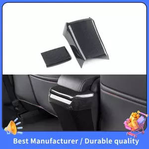 Sợi Carbon Xe Phía Sau Tay Hộp Chống Dính Tấm Tay Vịn Bảng Viền Dành Cho 10Th 2016-2019 Tay Hộp Chống Dính Viền
