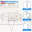 Giá đỡ hấp bằng thép không gỉ Nấu ăn nhà bếp Cao 3 Inch